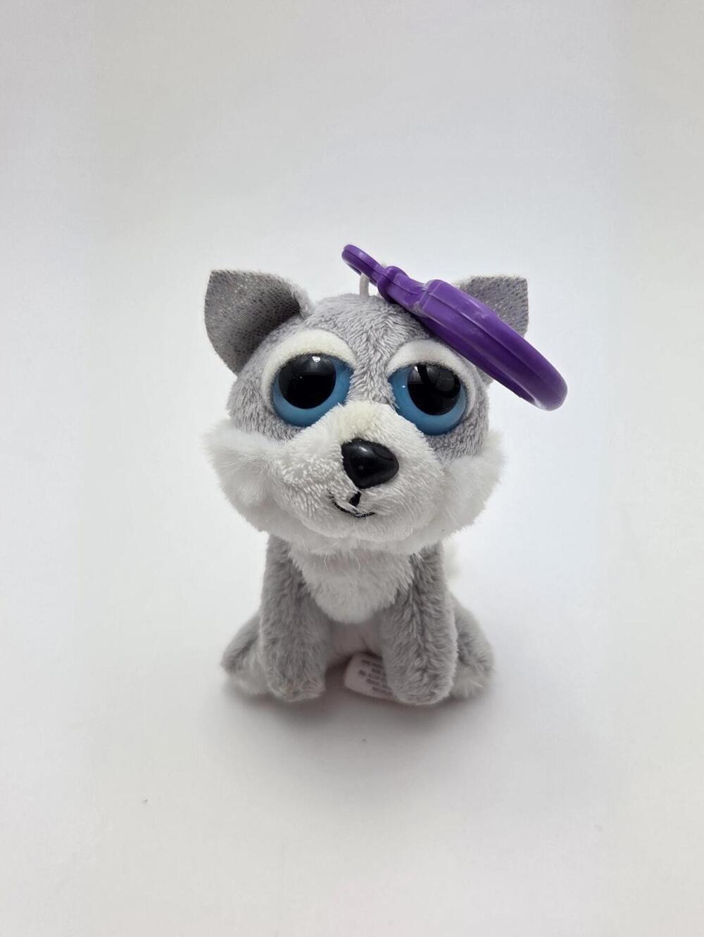 Russ Plush “Aspen” the Husky Dog Keychain, Vintage Collectible (3 inch)